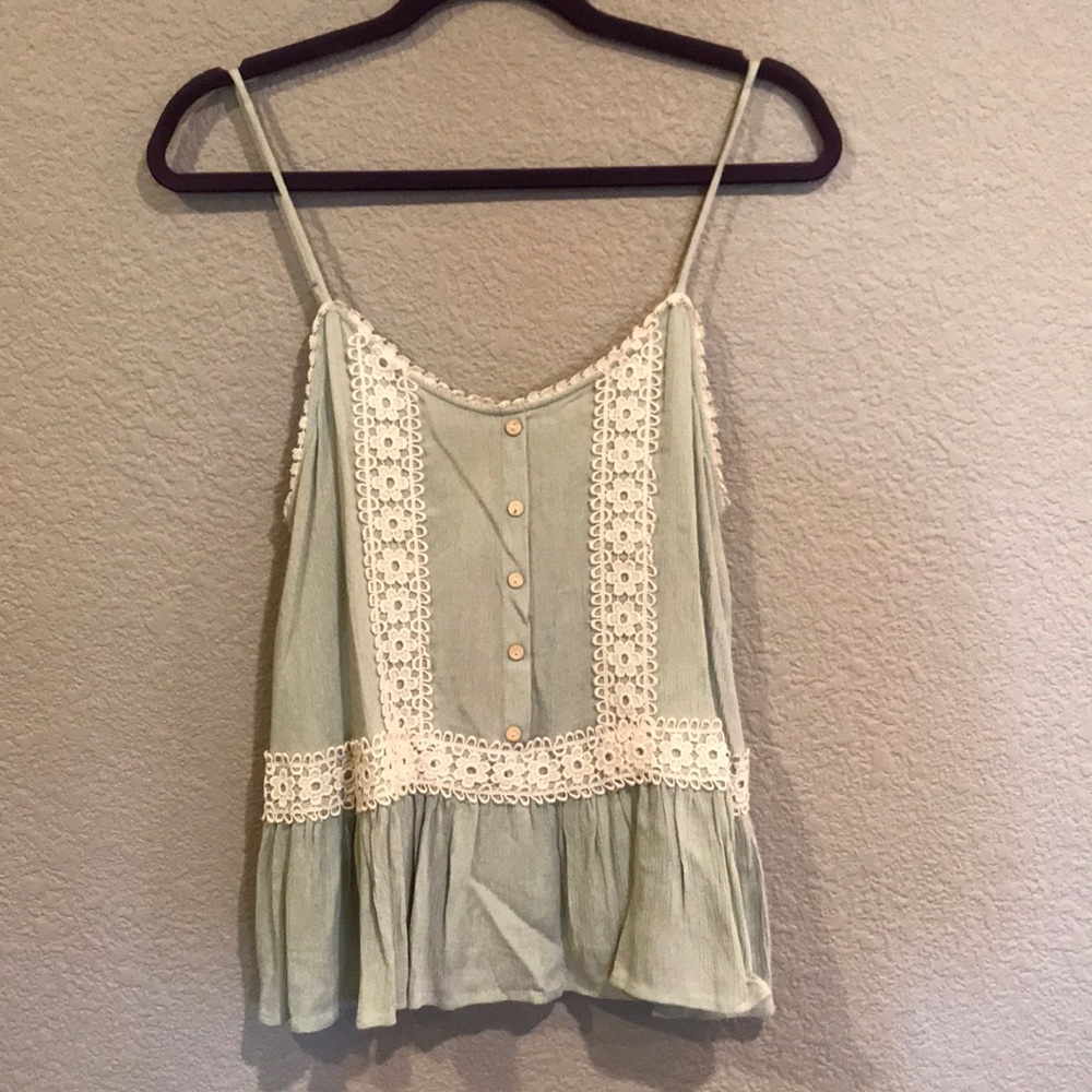 Francesca’s Mint Green Lacey